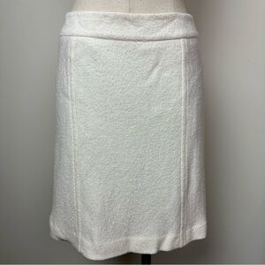 Ann Taylor Winter White Wool Skirt